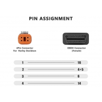 Купить переходник OBD2 - Harley Davidson 4pin