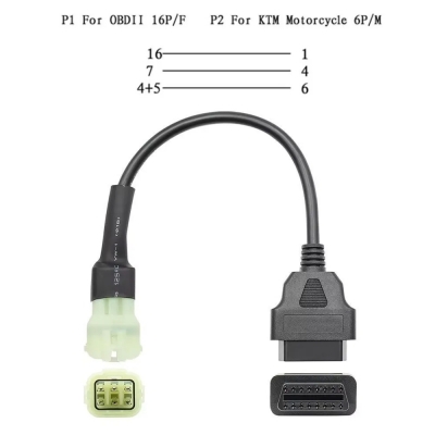 Купить переходник OBD2 - KAWASAKI 6PIN