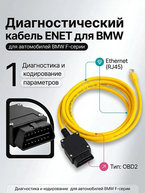 BMW ENET кабель для F-серии